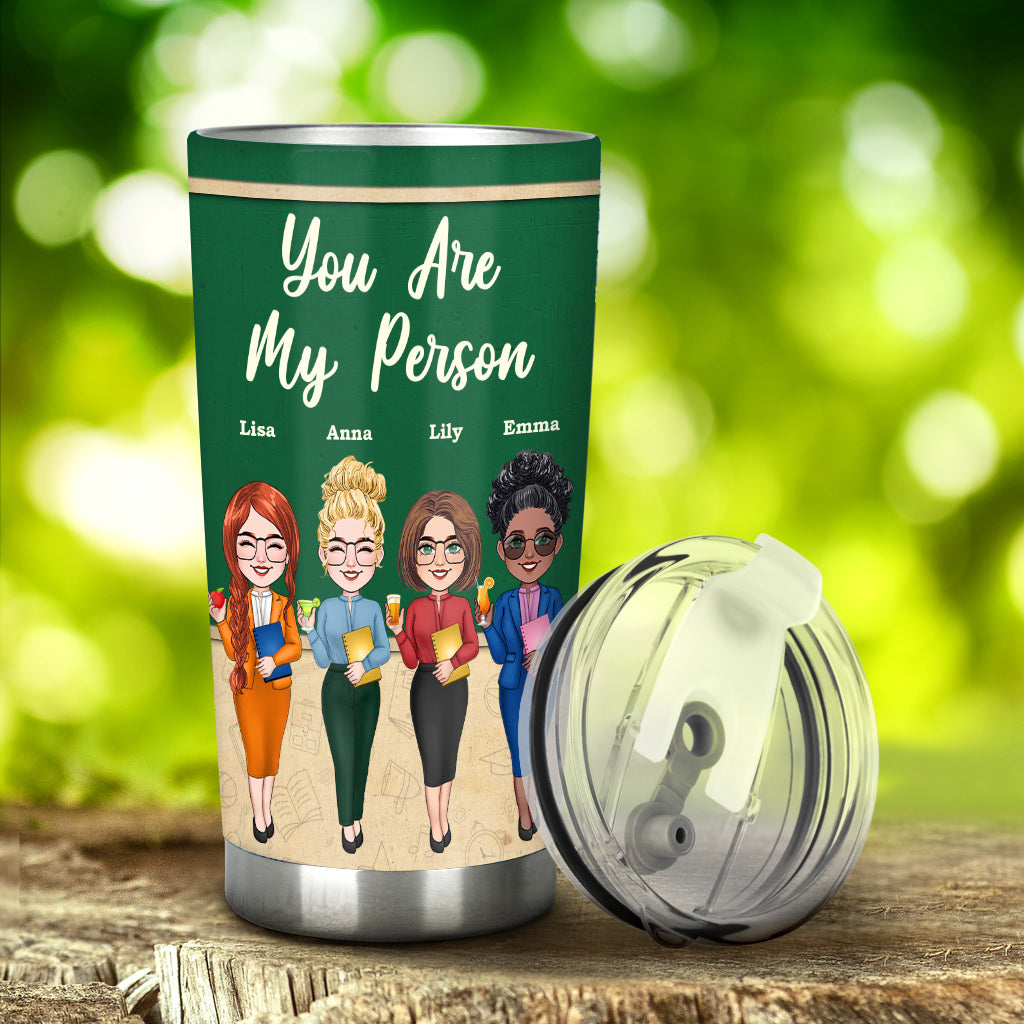 Work Made Us Colleagues - Personalized Teacher Tumbler