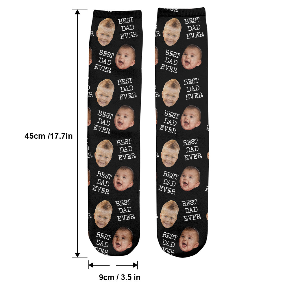 Custom Face - Personalized Father Socks