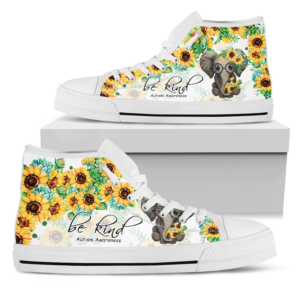 Be Kind - Autism Awareness High Top Shoes 0622