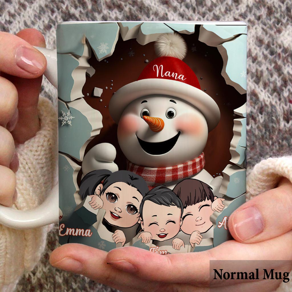 Snowman Grandma/ Nana/ Mimi/ Gigi... - Personalized Grandma Mug