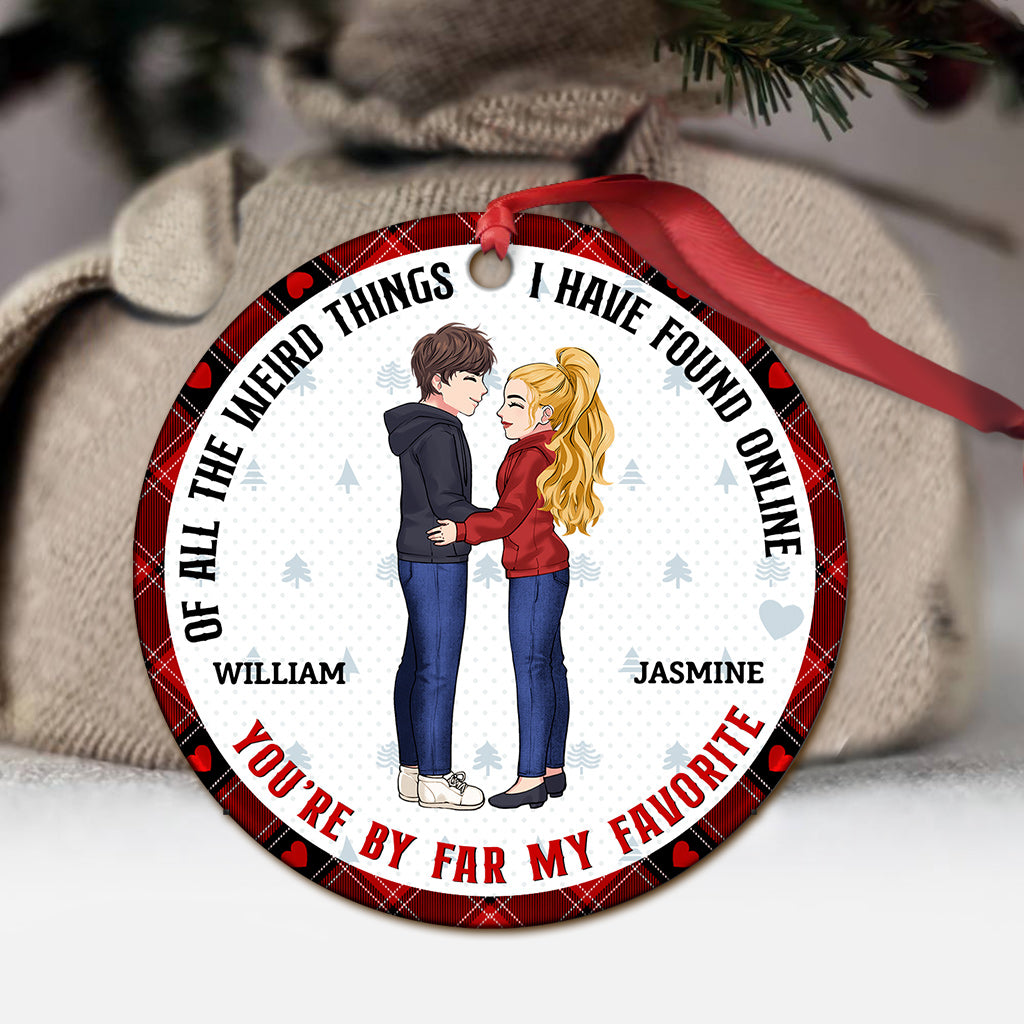 You Are My Favorite - Personalized Couple Ornament