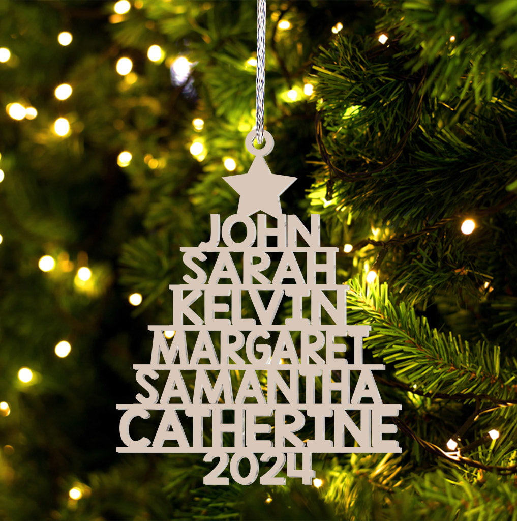 Custom Name Christmas Tree - Personalized Ornament