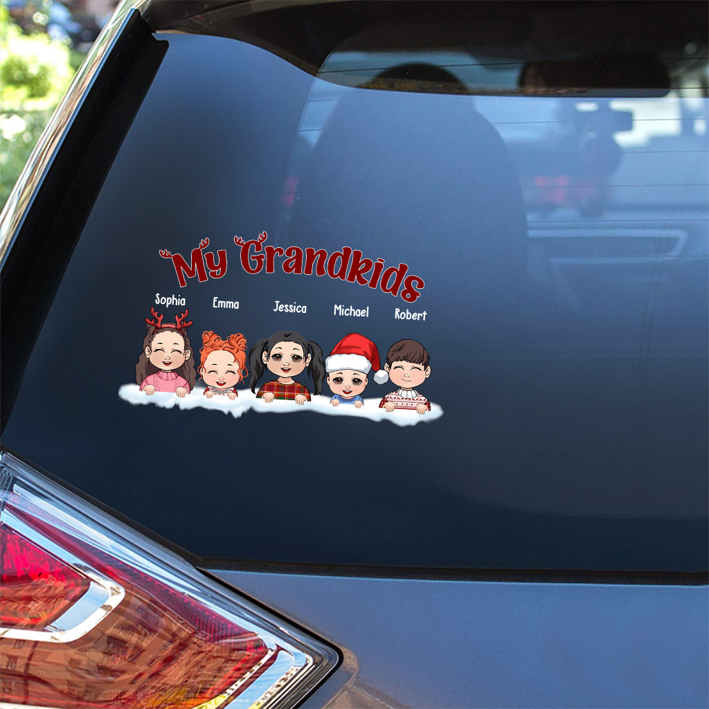 Our Christmas - Personalized Grandma Decal Die Cut