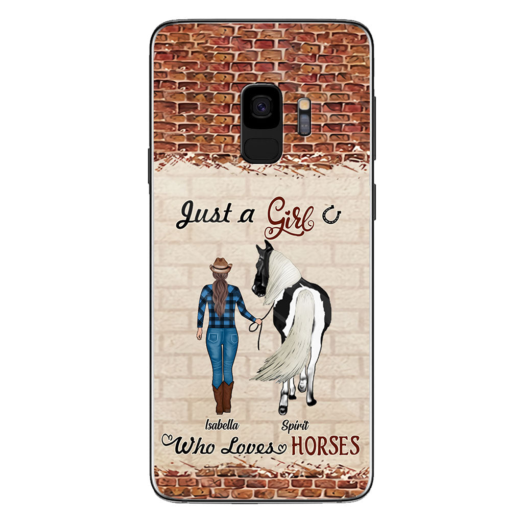 Just A Girl Who Loves Horses - Personalized Horse Phone Case