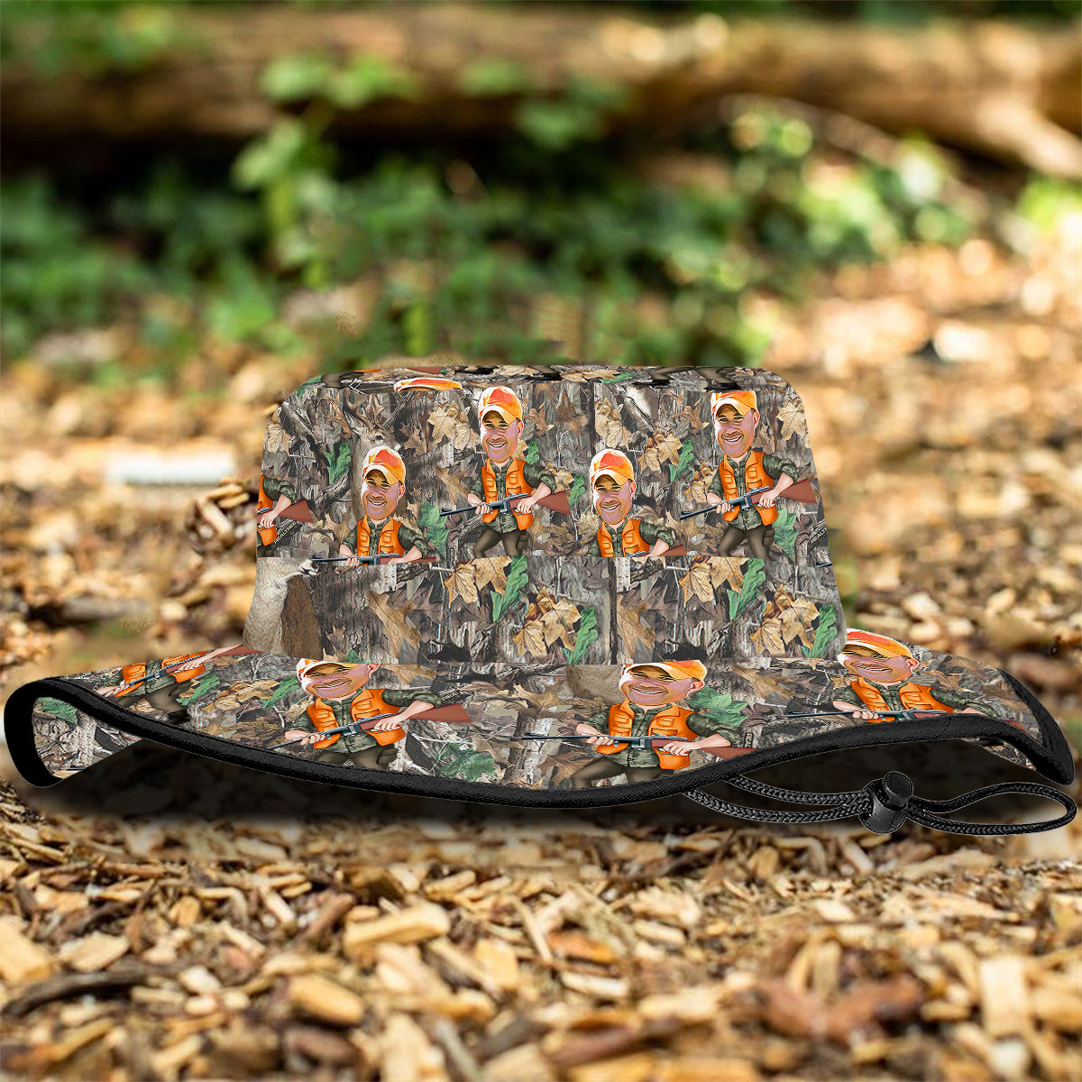 Photo Inserted Hunter - Personalized Hunting Boonie Hat