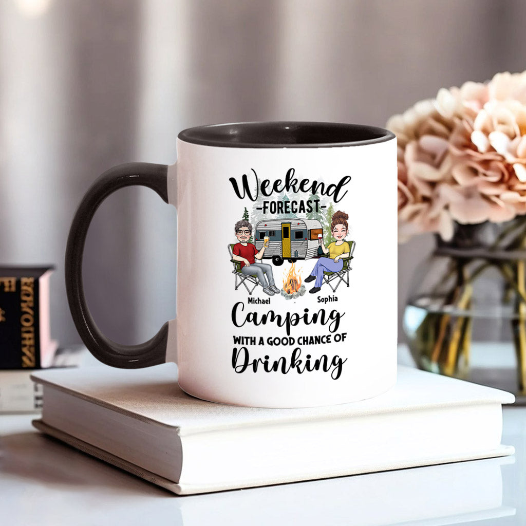 Weekend Forecast - Personalized Camping Accent Mug