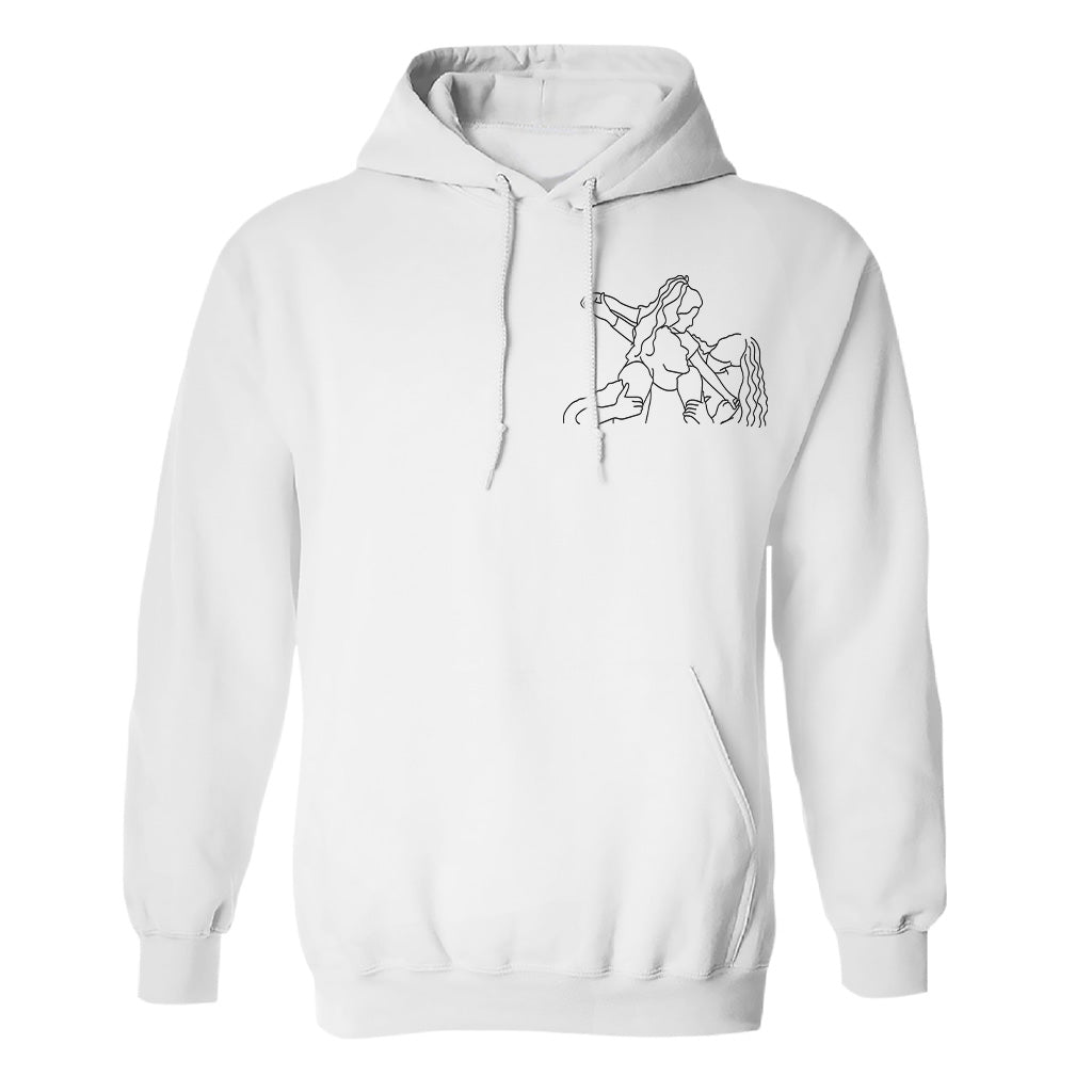 Custom Line Art - Personalized Family Embroidered Hoodie