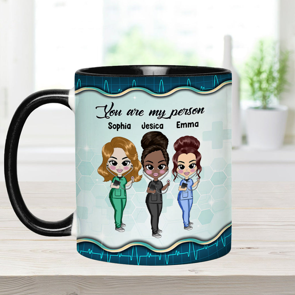 Chance Made Us Coworkers - Personalized Nurse Accent Mug