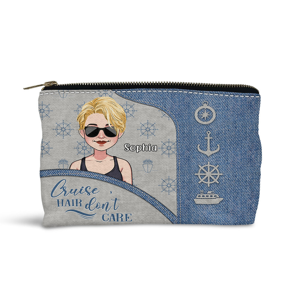 Cruise Hair Don't Care - Personalized Cruising Pouch