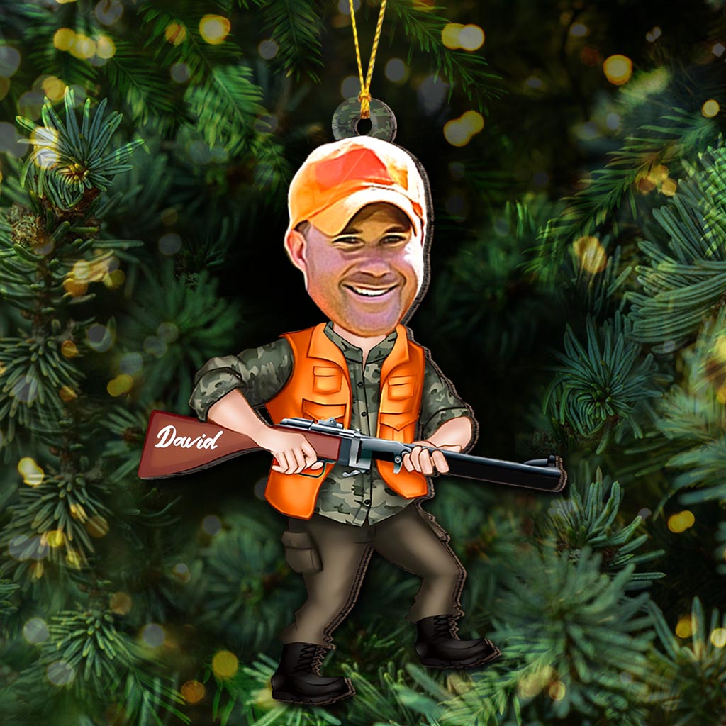 Photo Inserted Funny Hunting - Personalized Hunting Ornament