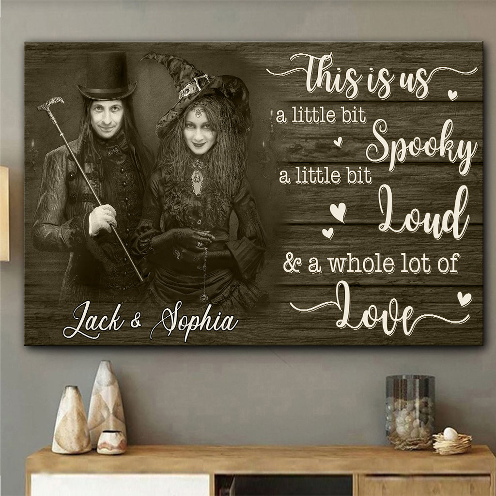 This Is Us Couple Halloween Vibes Face Swap - Personalized Couple Canvas And Poster