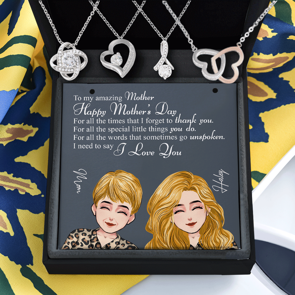 To My Amazing Mom For All The Times - Personalized Mother’s Day Mother Necklace