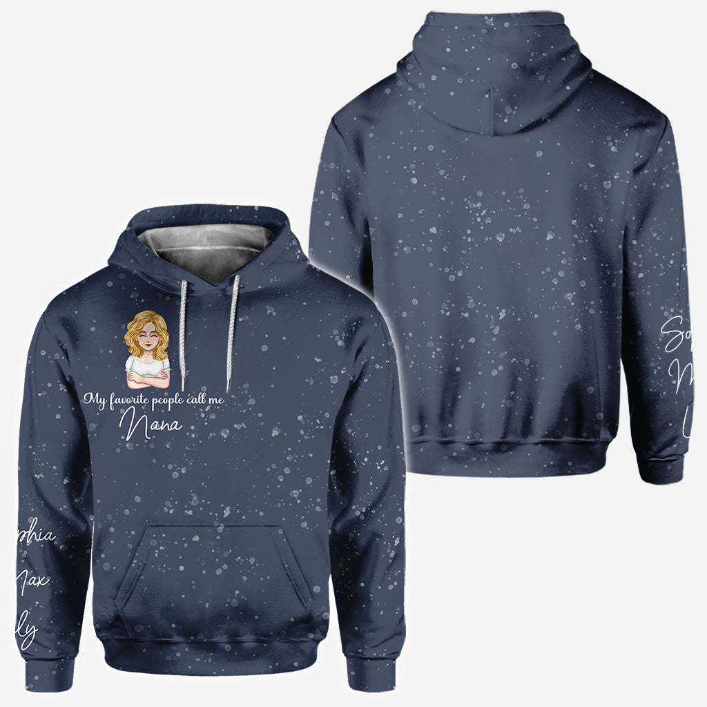 Discover My Favorite People Call Me Nana - Personalized Mother's Day Grandma 3D Hoodie