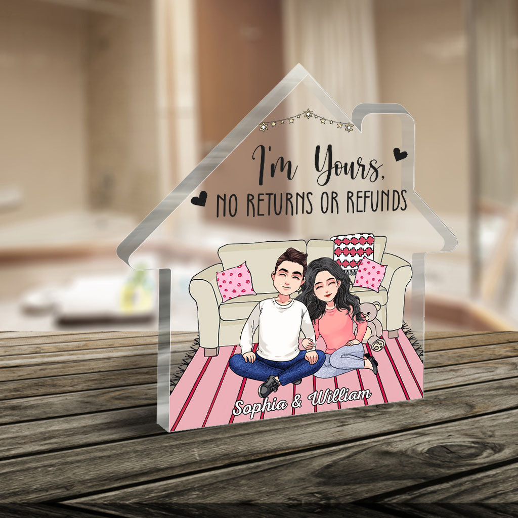 And So Together They Built A Life They Loved - Personalized Couple Custom Shaped Acrylic Plaque