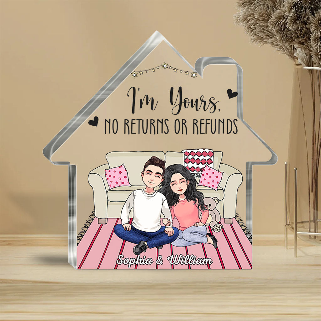 And So Together They Built A Life They Loved - Personalized Couple Custom Shaped Acrylic Plaque