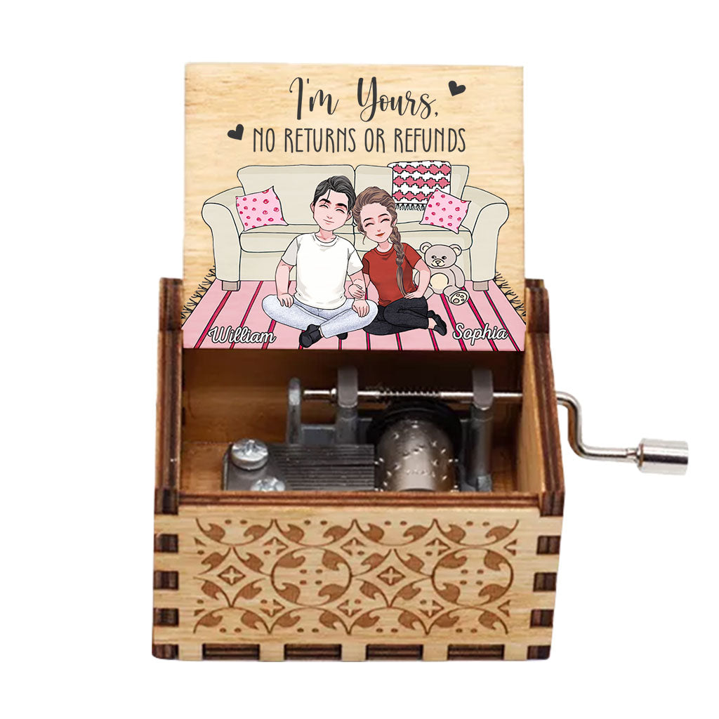 And So Together They Built A Life They Loved - Couple gift for husband, wife, boyfriend, girlfriend - Personalized Hand Crank Music Box