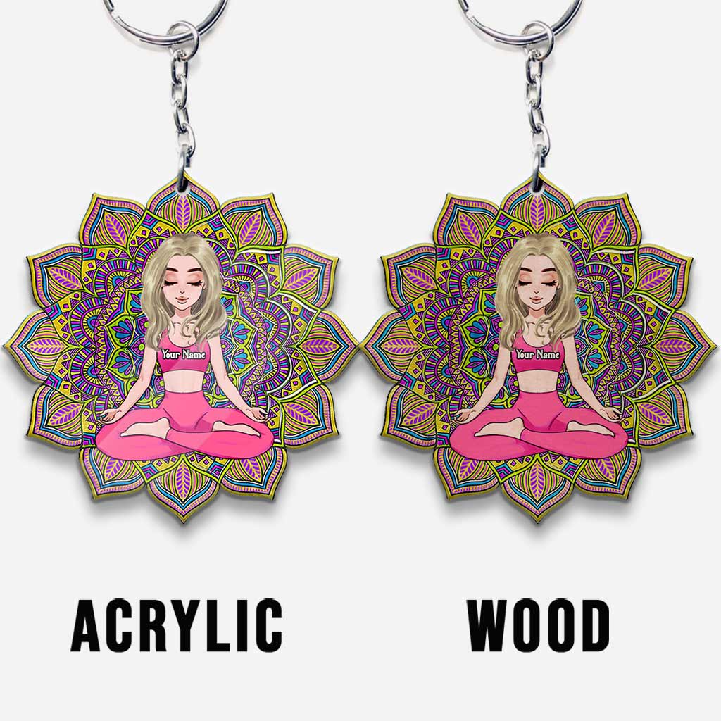 Yoga - Personalized Keychain (Printed On Both Sides)