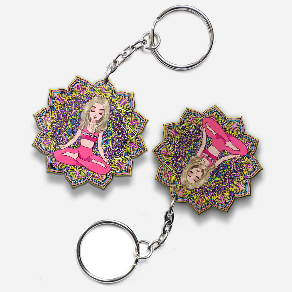 Yoga - Personalized Keychain (Printed On Both Sides)