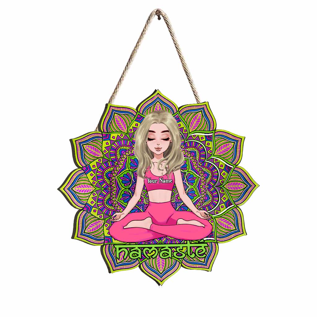 Namaste - Personalized Yoga Wood Sign