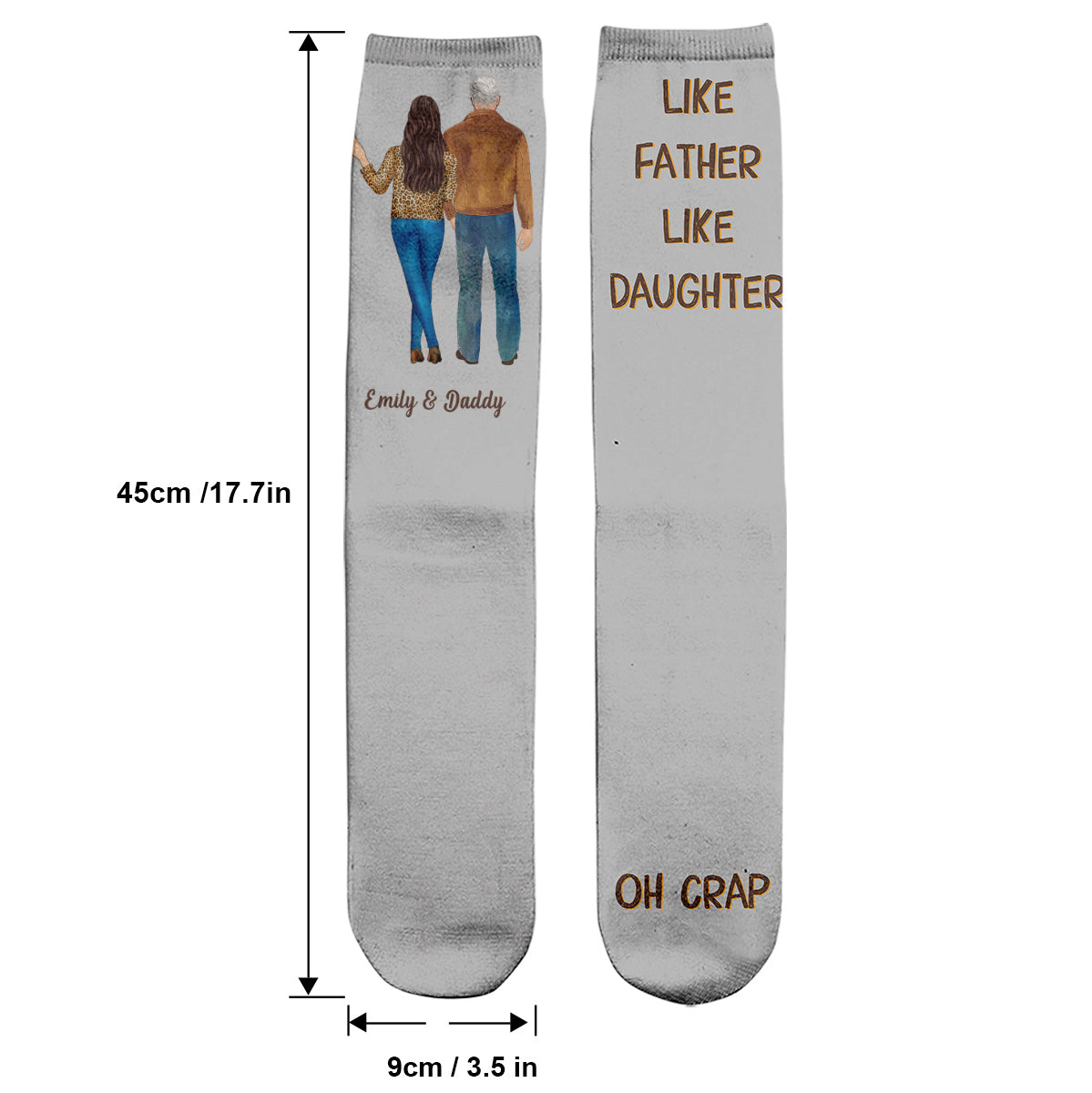 Discover Like Father Like Daughter - Personalized Father Socks