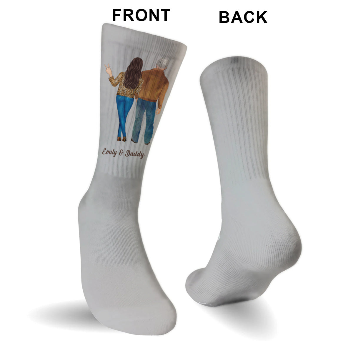 Disover Like Father Like Daughter - Personalized Father Socks