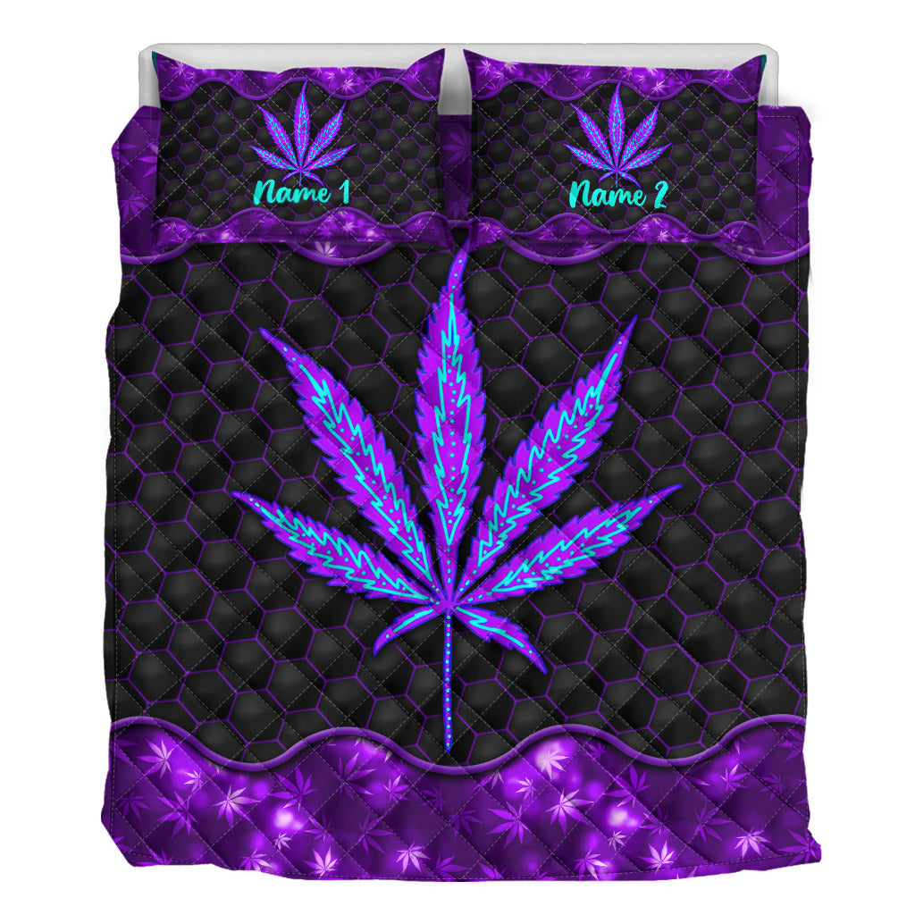 It's 420 Somewhere - Personalized Weed Quilt Set