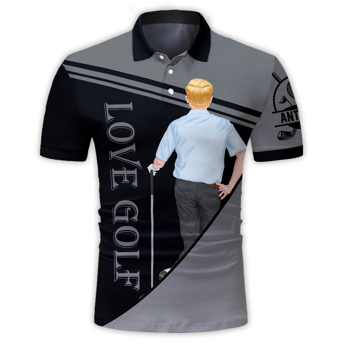 Love Golf - Personalized Golf Polo Shirt