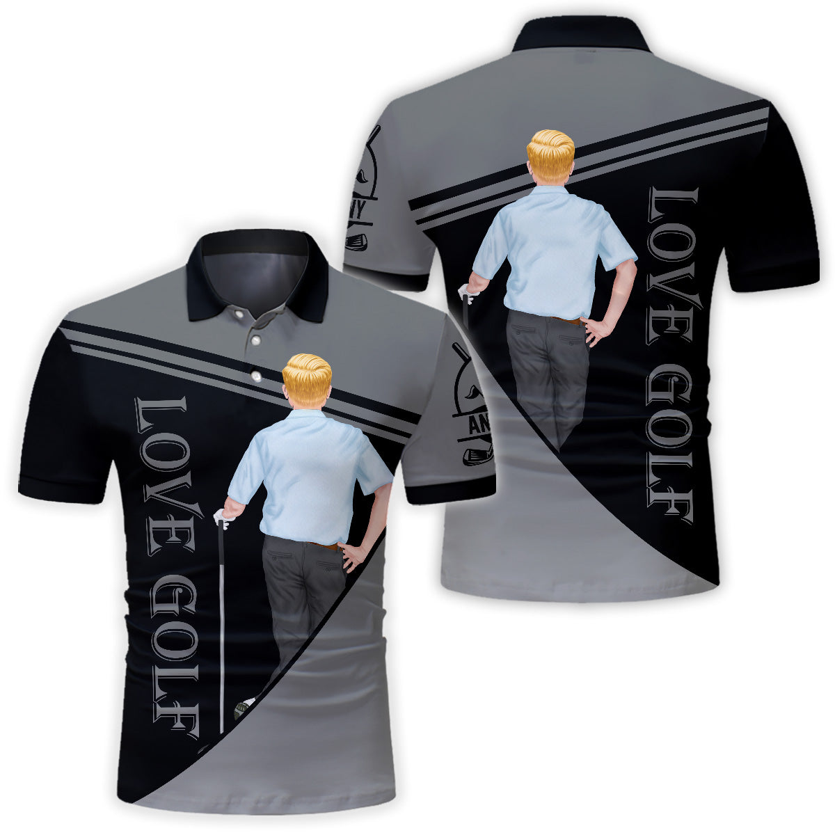 Love Golf - Personalized Golf Polo Shirt