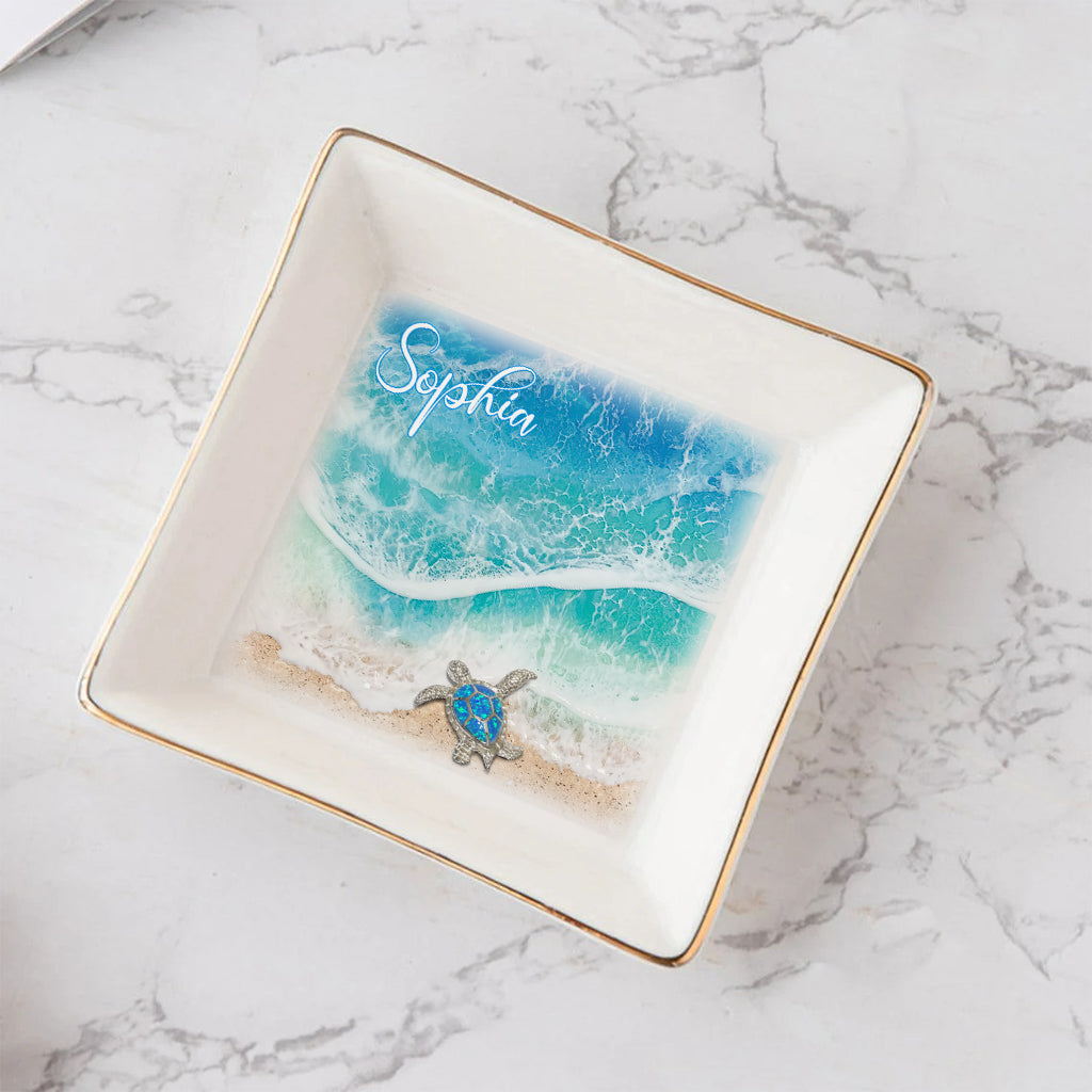 Love Turtles - Personalized Turtle Jewelry Dish