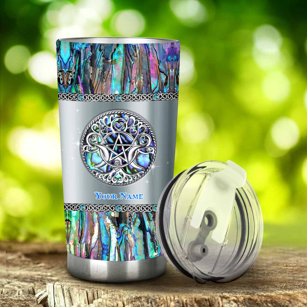 Drink In The Moon Be Magick Moon - Personalized Witch Tumbler With 3D Pattern Print