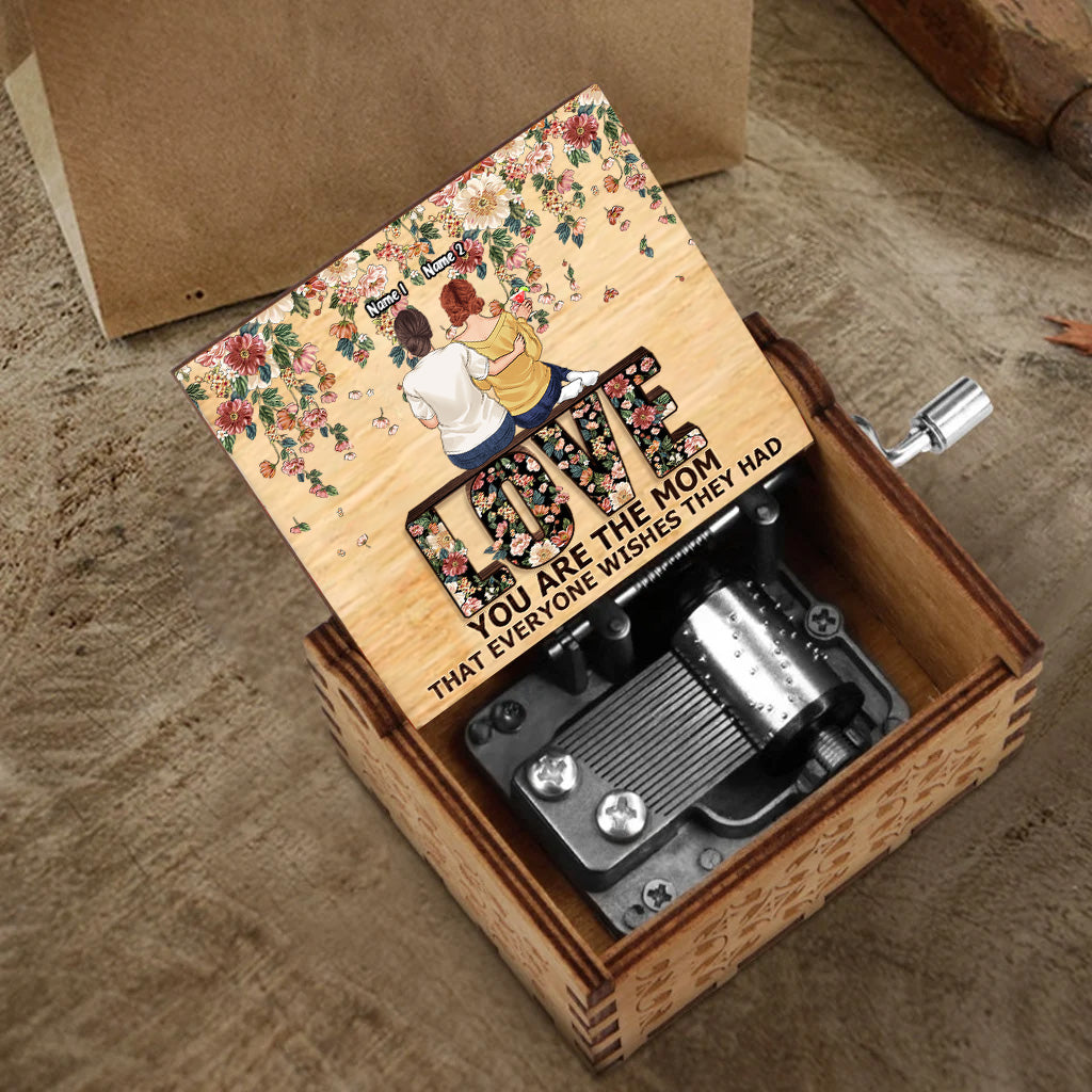 You Are The Mum - Personalized Mother's Day Mother Hand Crank Music Box