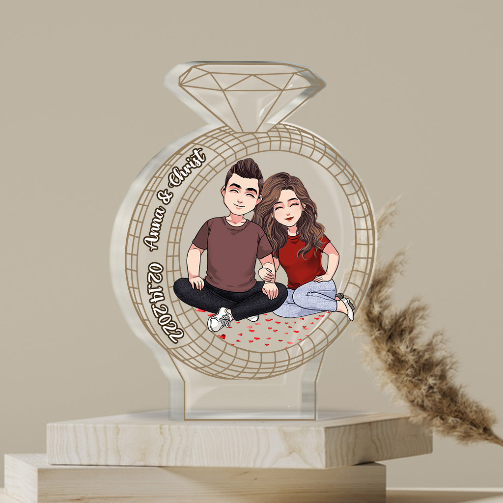 I'm Yours - Personalized Couple Couple Custom Shaped Acrylic Plaque