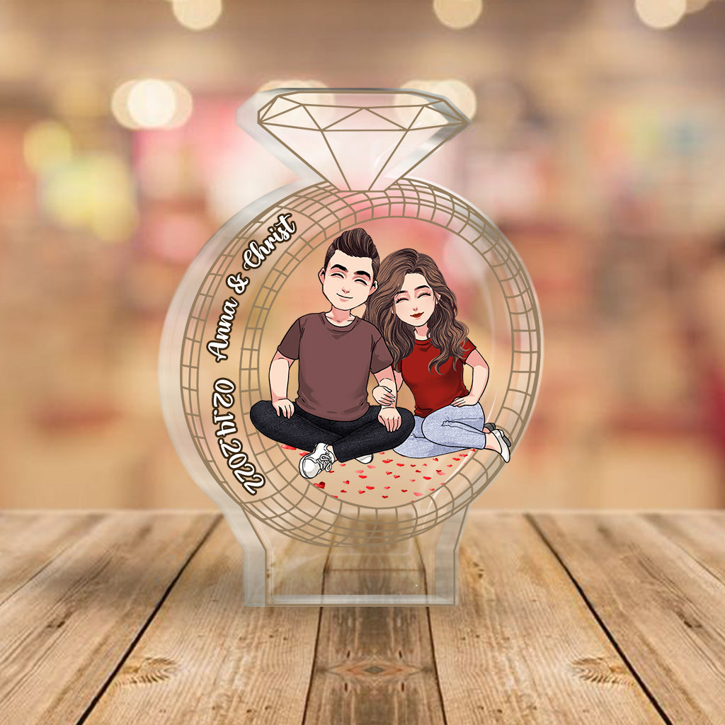 I'm Yours - Personalized Couple Couple Custom Shaped Acrylic Plaque