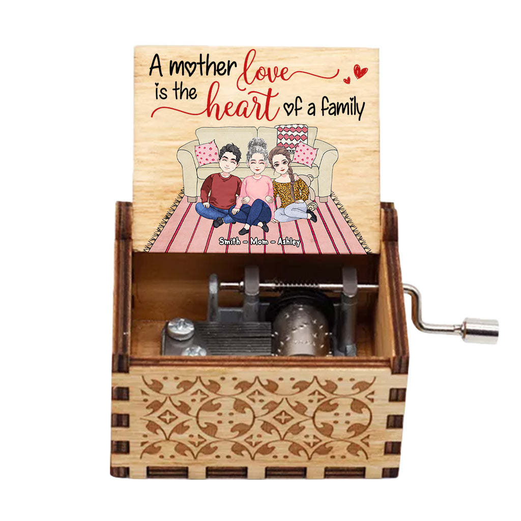 There Is No Greater Love Than That Of A Mother - Personalized Mother's Day Mother Hand Crank Music Box