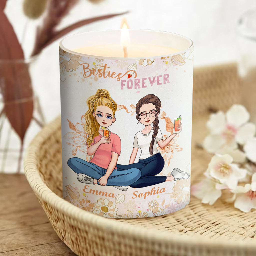 Our Frienship Is Like This Candle - Personalized Bestie Candle With Wooden Lid