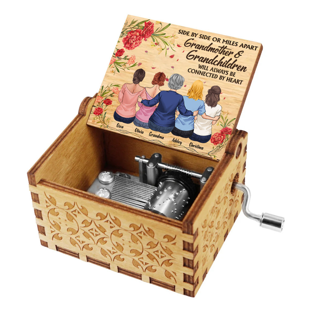 Side By Side - Personalized Mother's Day Grandma Hand Crank Music Box