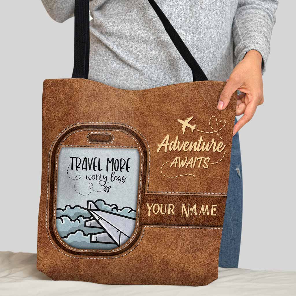 Beautiful View Adventure Awaits - Personalized Travelling Tote Bag