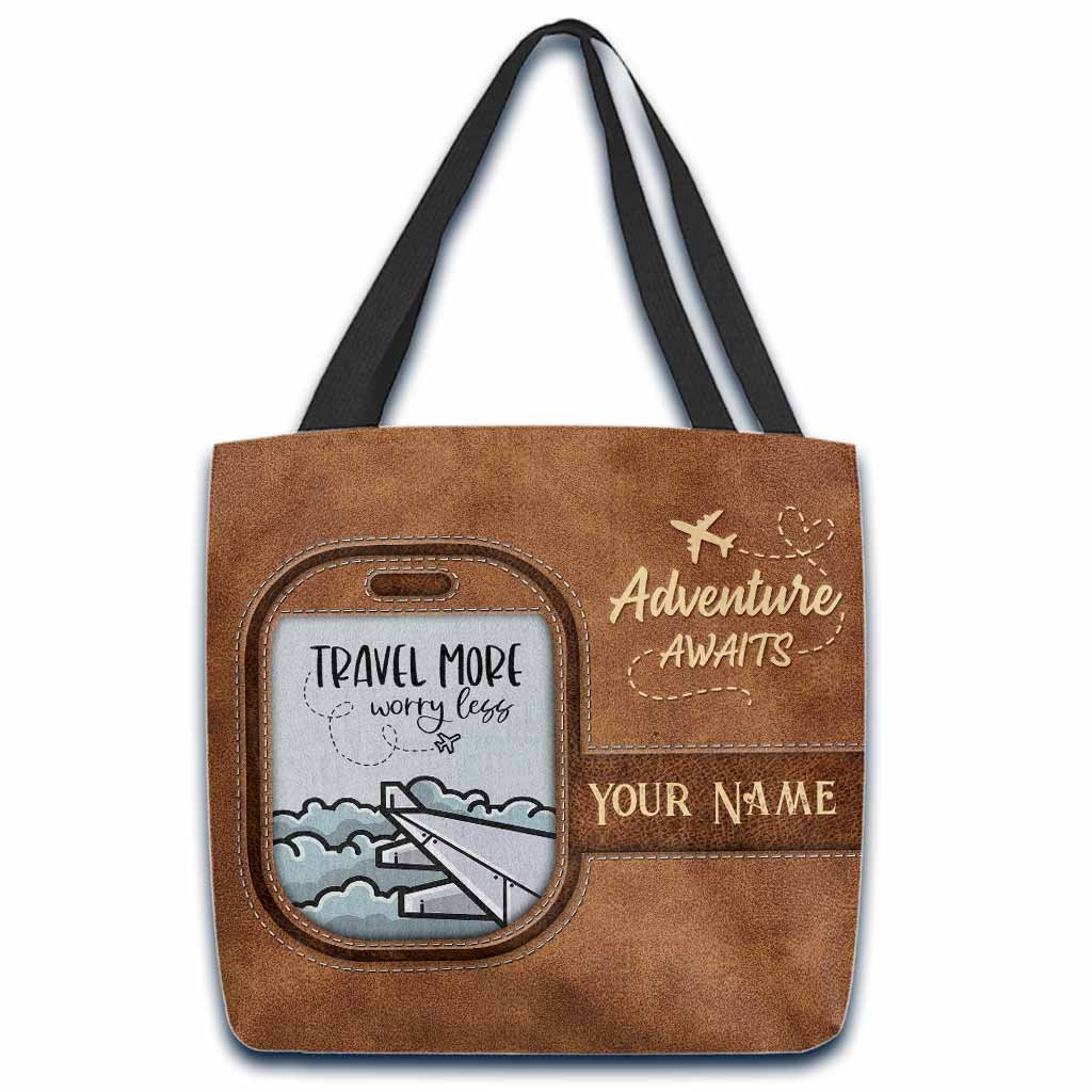 Beautiful View Adventure Awaits - Personalized Travelling Tote Bag