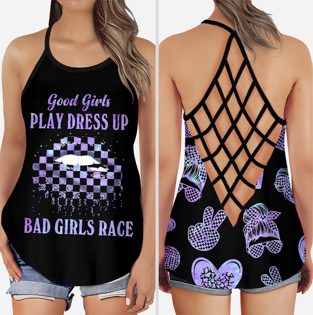 Bad Girls Race - Racing Cross Tank Top and Leggings