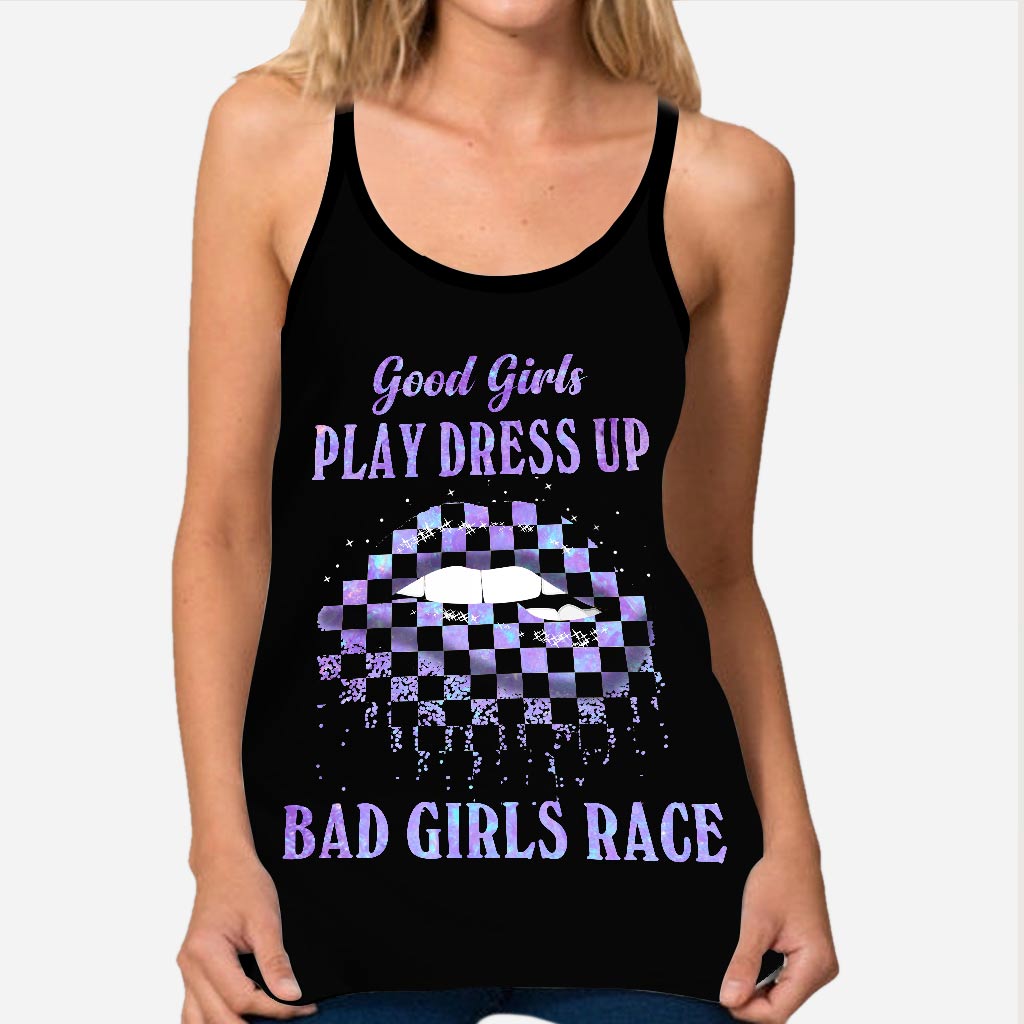 Bad Girls Race - Racing Cross Tank Top and Leggings