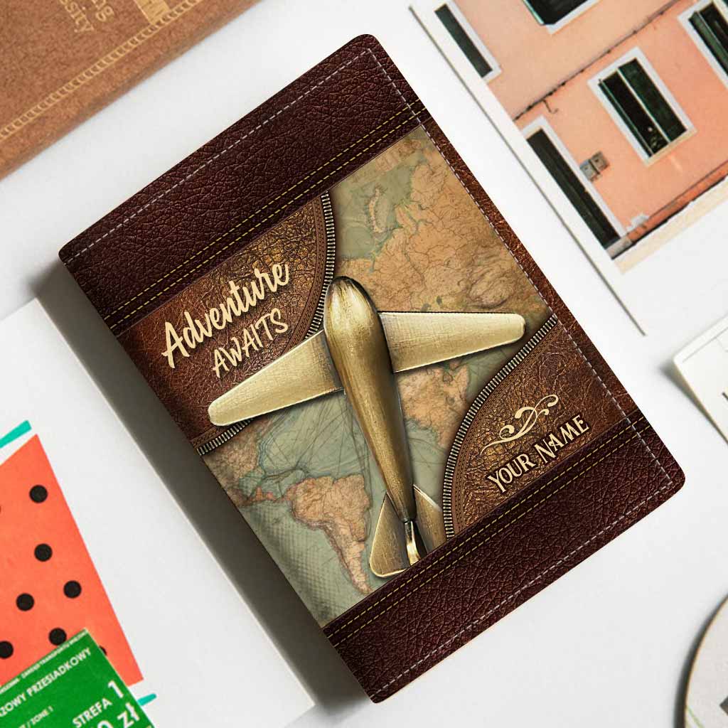 Adventure Awaits - Personalized Travelling Passport Holder