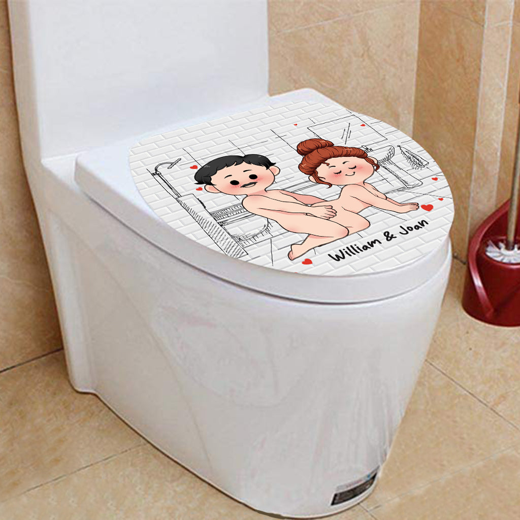 Save Water Shower Together - Personalized Couple Bathroom Curtain & Mats Set