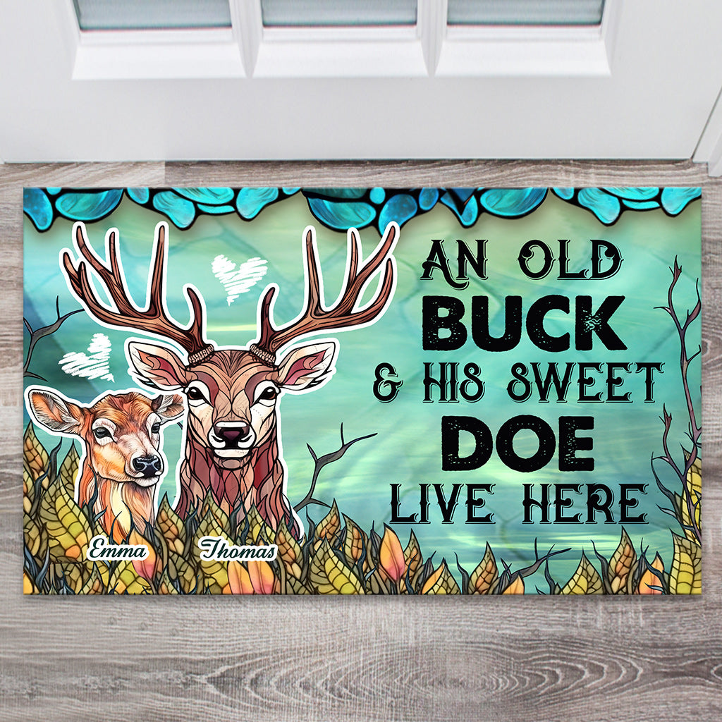 Live Here - Personalized Hunting Doormat