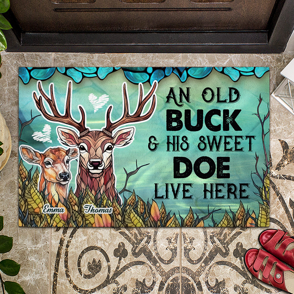 Live Here - Personalized Hunting Doormat
