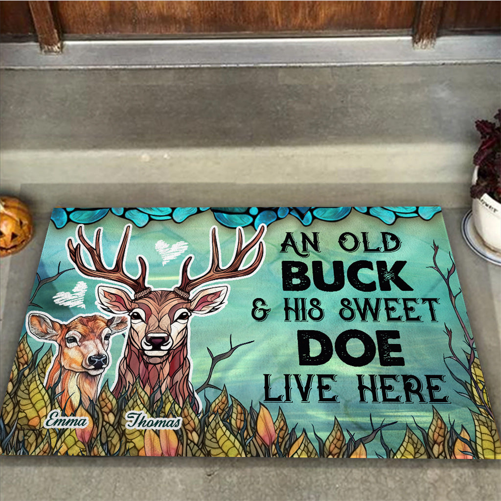 Live Here - Personalized Hunting Doormat