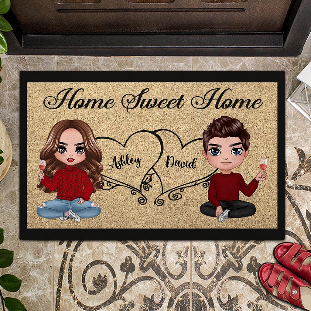 Home Sweat Home - Personalized Couple Doormat