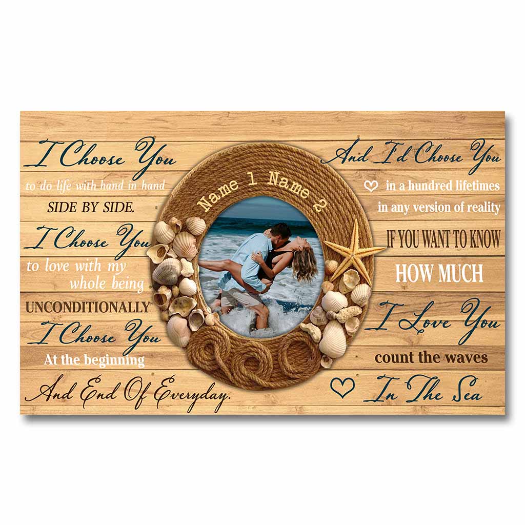 Count The Waves In The Sea - Personalized Couple Poster