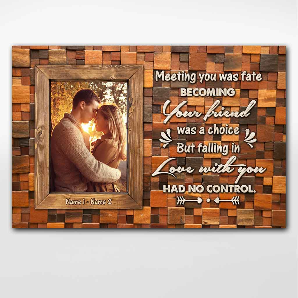 Meeting You Was Fate - Personalized Couple Poster