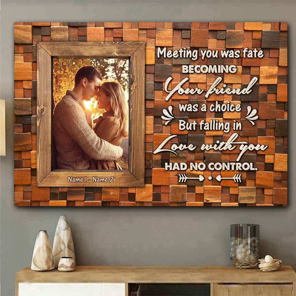 Meeting You Was Fate - Personalized Couple Poster