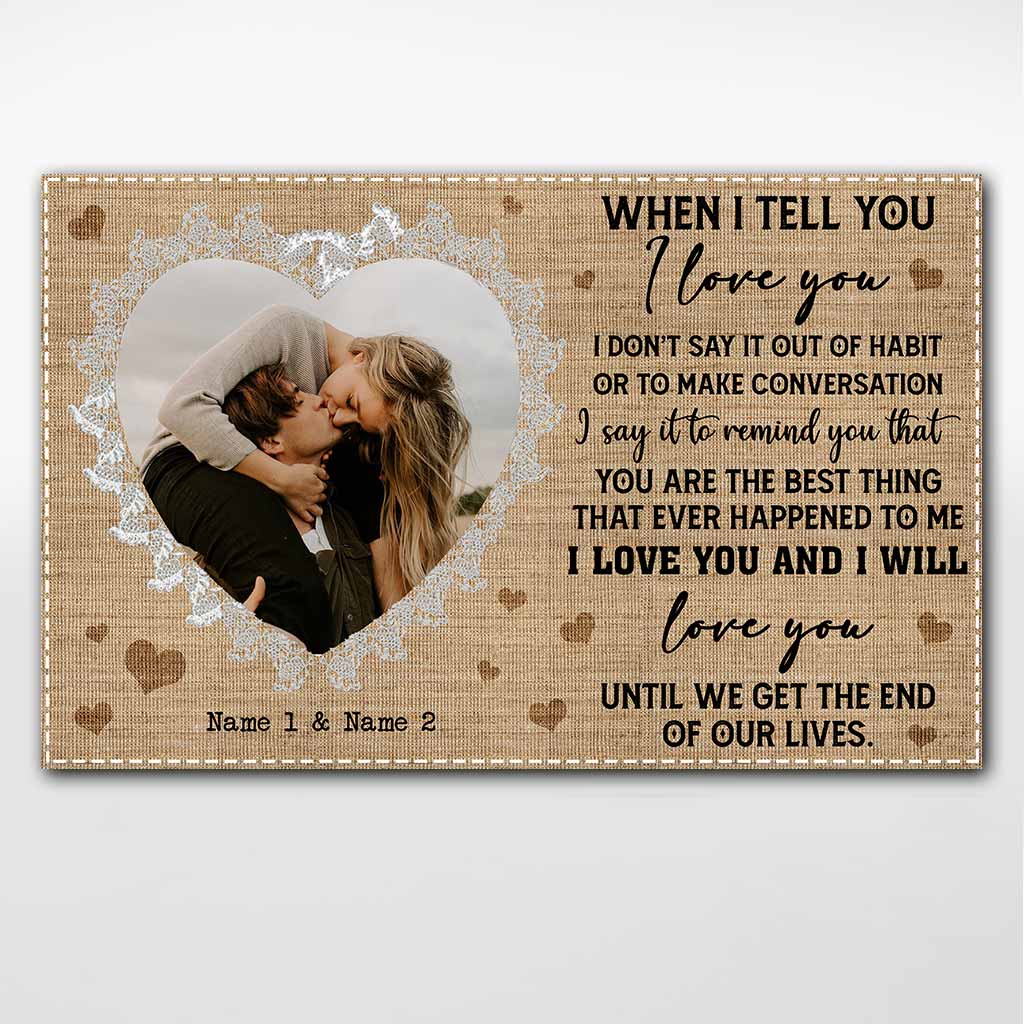 Until We Get The End Of Our Lives - Personalized Couple Poster